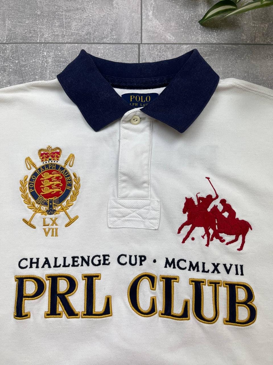 Ralph Lauren PRL CLUB Challenge Cup MCMLXVII Men s Size L Polo Shirt Etsy UK