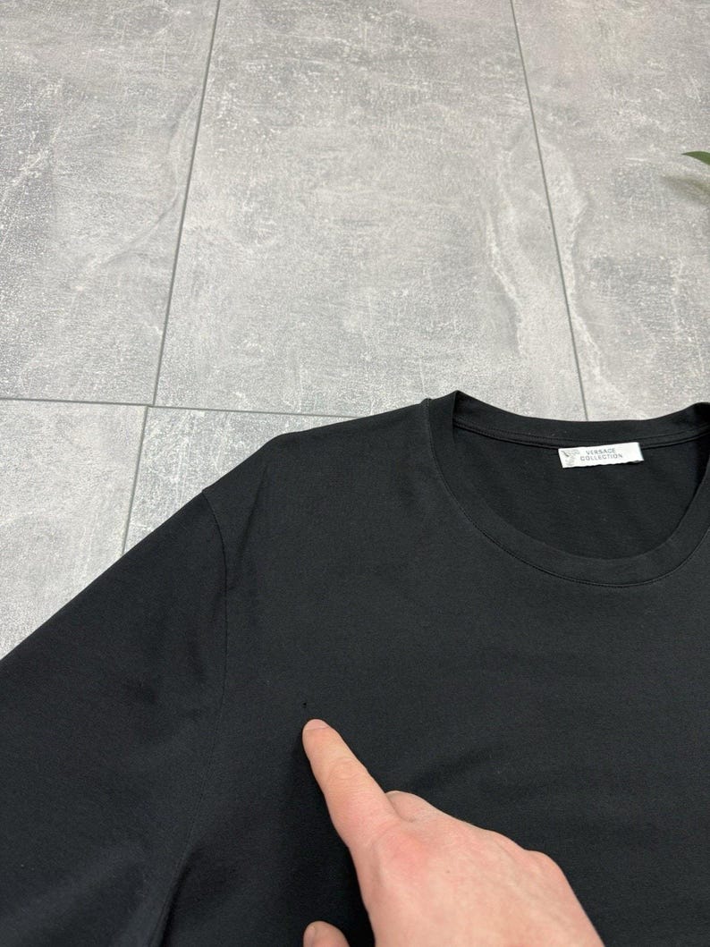 Versace Collection T-Shirt Men Black Logo Size XXXL image 9