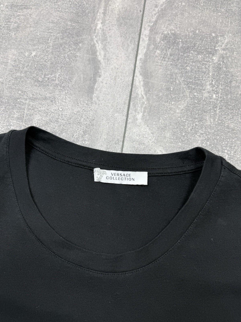 Versace Collection T-Shirt Men Black Logo Size XXXL image 4
