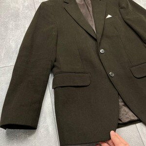 BOGGI Milano Tessuti Sondrio Blazer masculino de algodão marrom 2 botões tamanho 48 imagem 6
