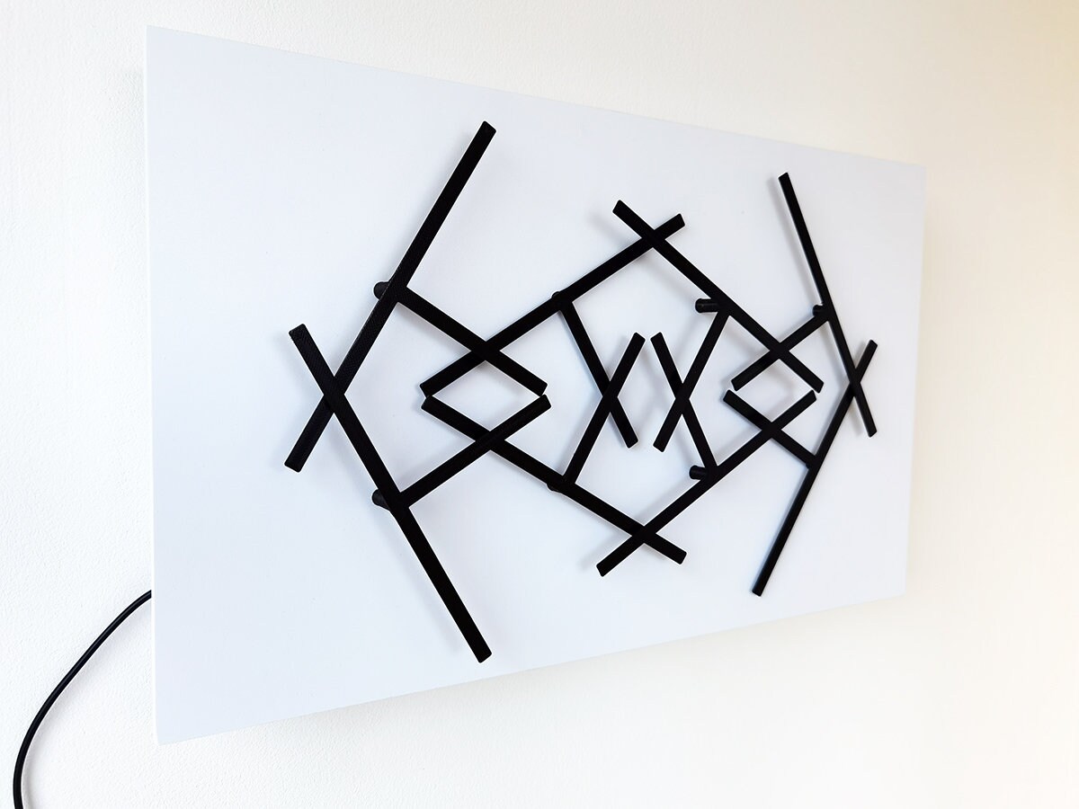 Wall Sculpture Unique Relaxing Art Decor Dynamic Picture