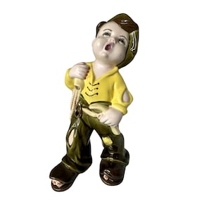 Vintage Ceramic Boy Figurine 1979