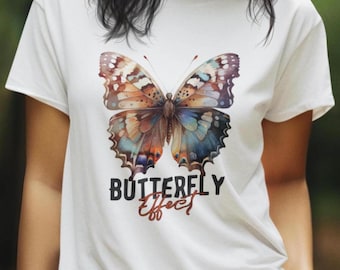 T-shirt Butterfly Effect/ Tee with an inspiring inscription/Motivational Shirt/ Birthday gift Hoodie/Minimalist style sweatshirt/Custom tee