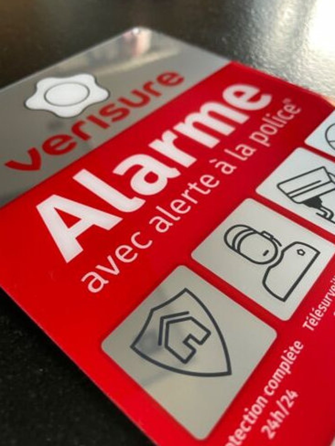 Plaque Verisure alarme dissuasive 2023 Etsy France