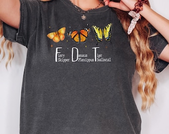 FDT Butterfly Cropped Shirt - Comfort Colors Tee
