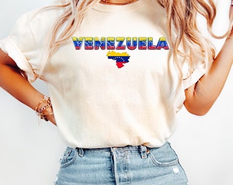 Venezuela Flag Comfort Colors T-Shirt: Trendy Venezuelan Pride