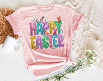 Colorful Bunny Easter Shirt: Unisex Jersey Tee