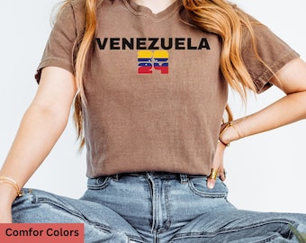 Venezuela Flag T-Shirt: Trendy Venezuelan Pride Comfort Colors Tee