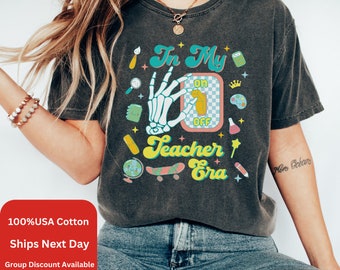 In My Teacher Era Shirt: Comfort Colors Cotton Teacher's Day Gift