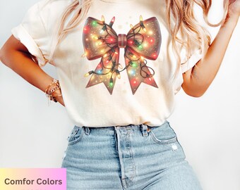 Coquette Bow Graphic T-shirt, Comfort Colors Soft Cotton Tee