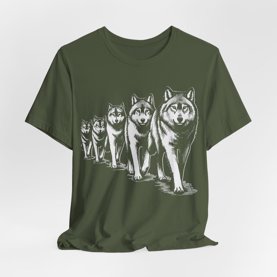 Vintage Wolf Pack T-shirt: Funny Retro Graphic Tee - Etsy