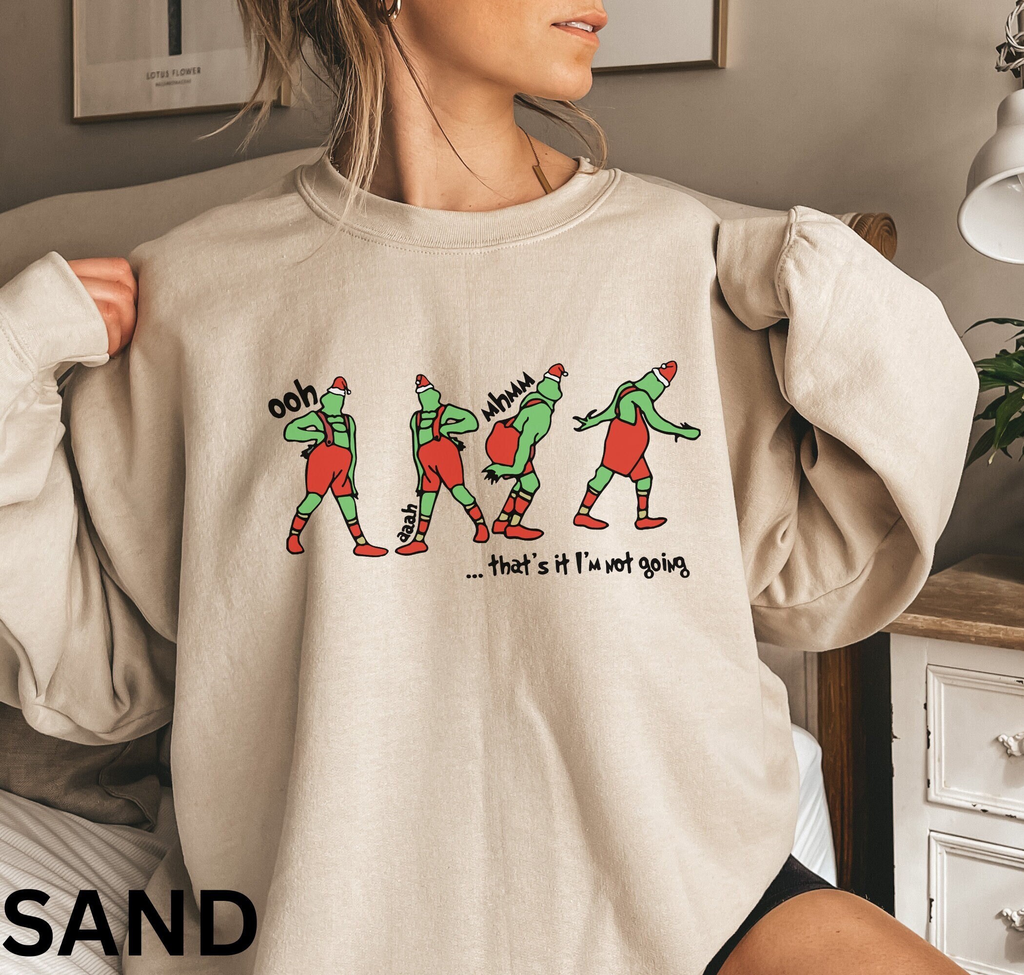 That's It I'm Not Going Sweatshirt, Grinchmas Crewneck, Cute Christmas,  Grin Sweatshirt, Christmas Gift Idea, Winter Clothing, Christmas - Etsy
