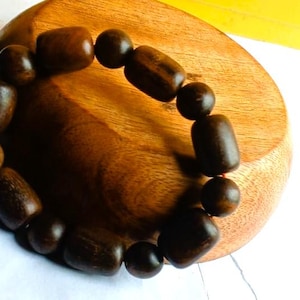 Agarwood Oud Bracelet Aloeswood 100 % Original Indian Agarwood Kynam Kyra Jinkō Eaglewood Aquilaria Cham Heong Bracelet Beads Mala Tibetan