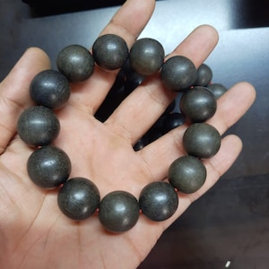 Agarwood Oud Bracelet Aloeswood 100 % Original Indian Agarwood Kynam Kyra Jinkō Eaglewood Aquilaria Cham Heong Bracelet Beads Mala Tibetan