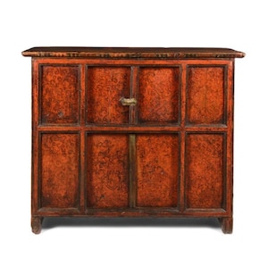 Tibetan Hand Painting Altar Cabinet