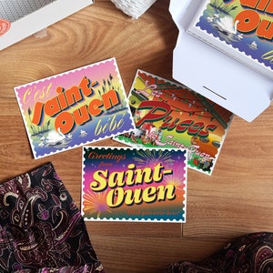 Cartes postales touristiques Saint Ouen / 3 modèles