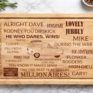 Only Fools & Horses Inspired Engraved Wooden Chopping Board