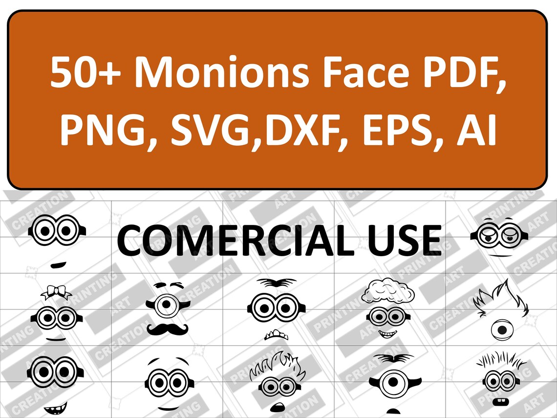 Minions Face Svg, Despicable Me Svg, Minions Svg Bundle, Birthday SVG ...