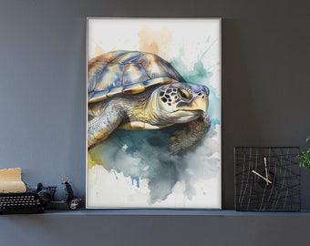 Snow Leopard Watercolor Printable Art Print Poster Decor Art Watercolor Snow Leopard Watercolor Printable Art Print Poster Decor Art Watercolor