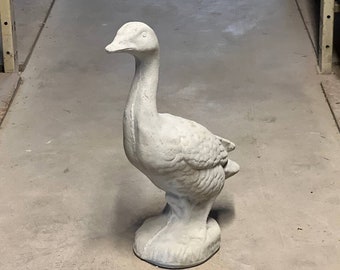 Concrete goose for dressing statue Standing goose porch figure Concrete massive duckling sculpture