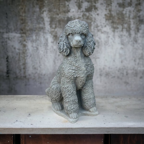 Large Poodle Statue Etsy