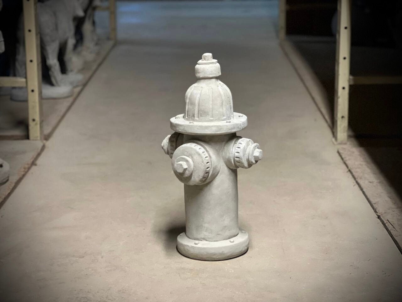 Massive Fire Hydrant Statue Large Water Pomp Figurine Concrete Fire