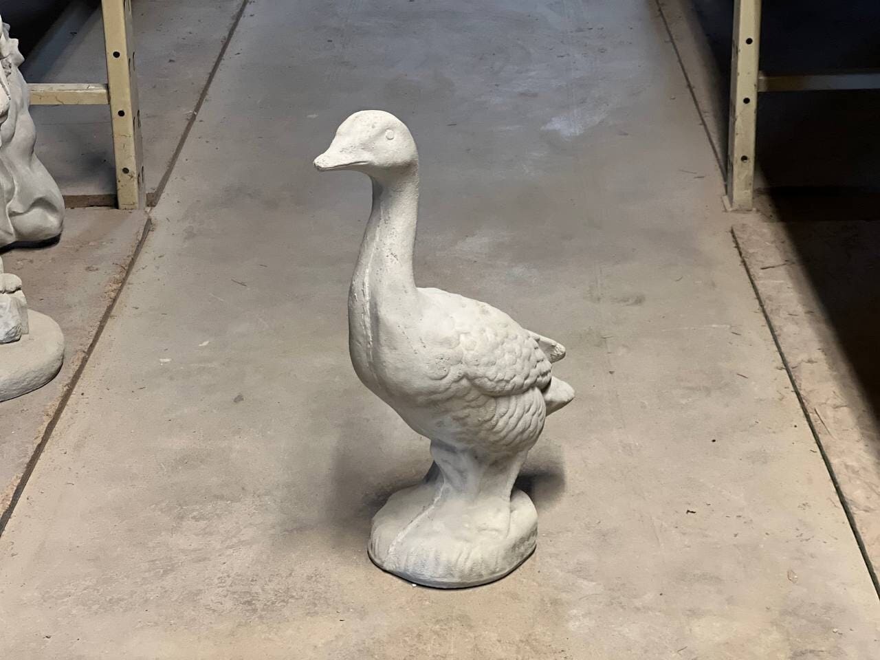 Concrete Goose Statue Standing Goose Figure Concrete Massive Duckling
