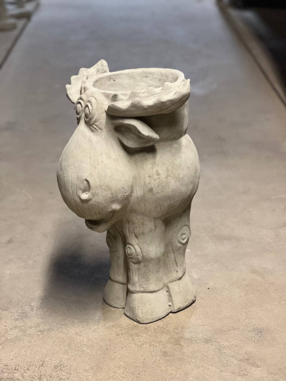 Massive Moose Statue Concrete Moose Flower Planter Figure Detailed ...