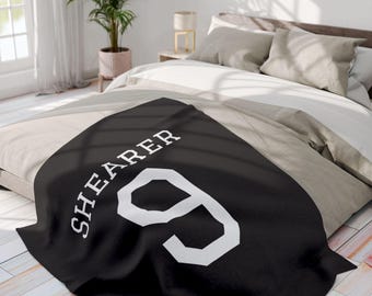 Customised Blanket - 3 Sizes - Alan Shearer - Newcastle FC