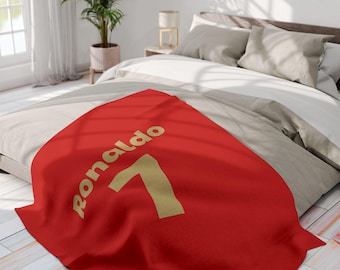 Manta personalizada - 3 tamaños - Ronaldo - Portugal