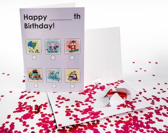 Prank Card Ironwood Witze Geburtstag Karte Glitter Konfetti endlose Musik ankreuzen Grußkarte verarschen pranken