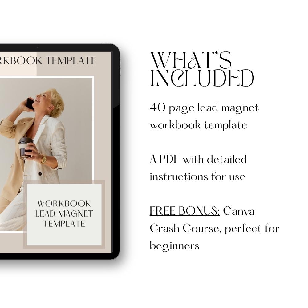 Editable Lead Magnet Workbook Canva Template | 40 Pages - Etsy