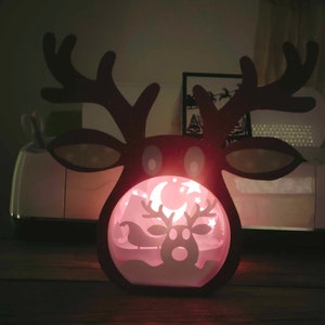 Reindeer head box SVG