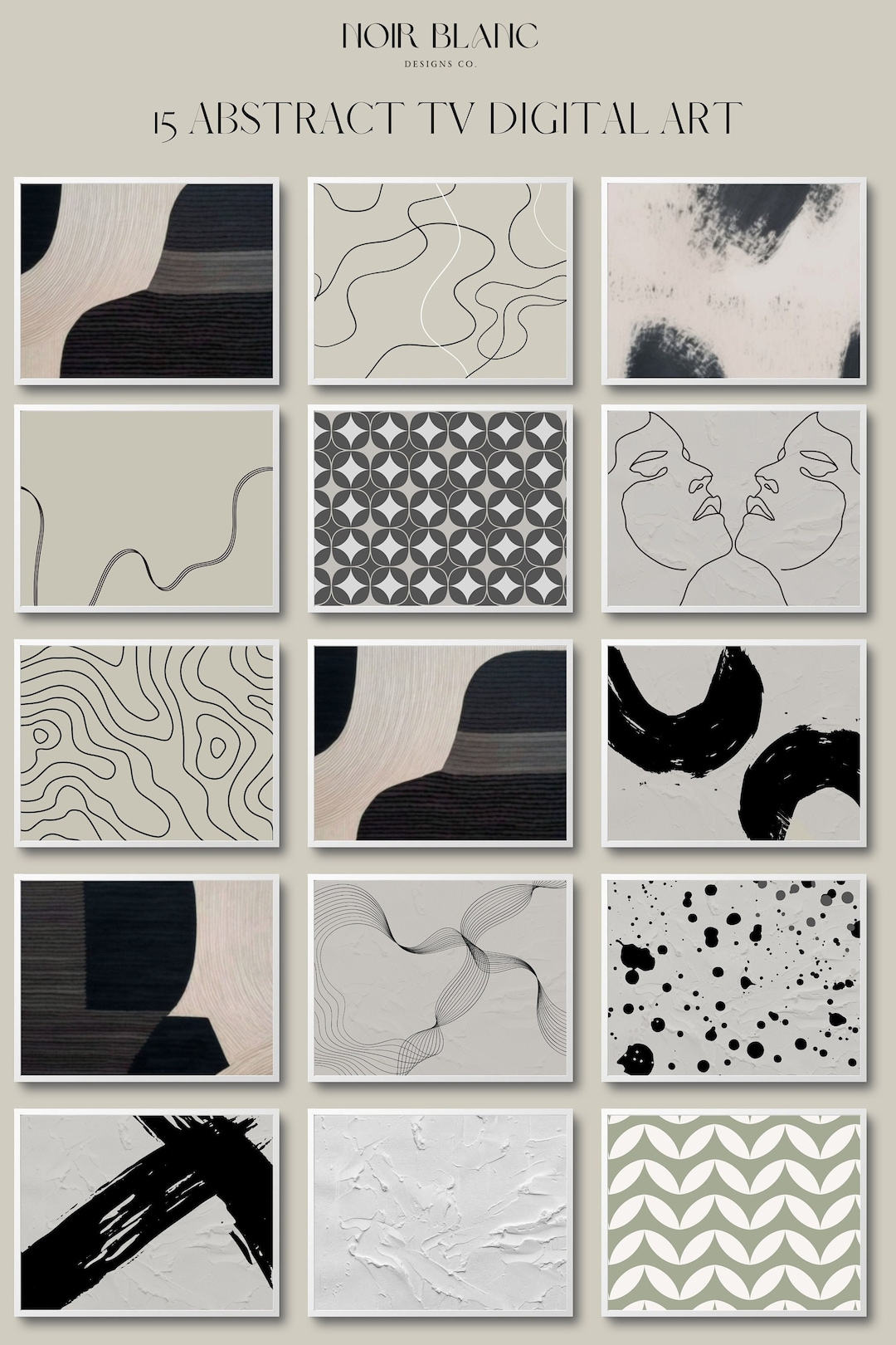 15 Abstract TV Frame Art TV Screensavers 15 Files Included Art Frame TV