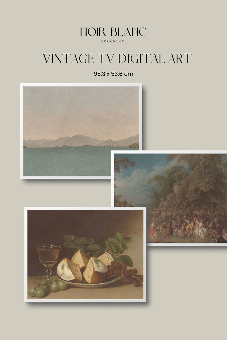 15 Vintage TV Frame Art TV Screensavers 15 Files Included Art Frame TV