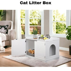 Cat Litter Box, Litter Box Holder, Cat Litter Box Enclosure, Cat Litter Holder, Wooden Cat Bed, Litter Box Cat Furniture, Pet Furniture