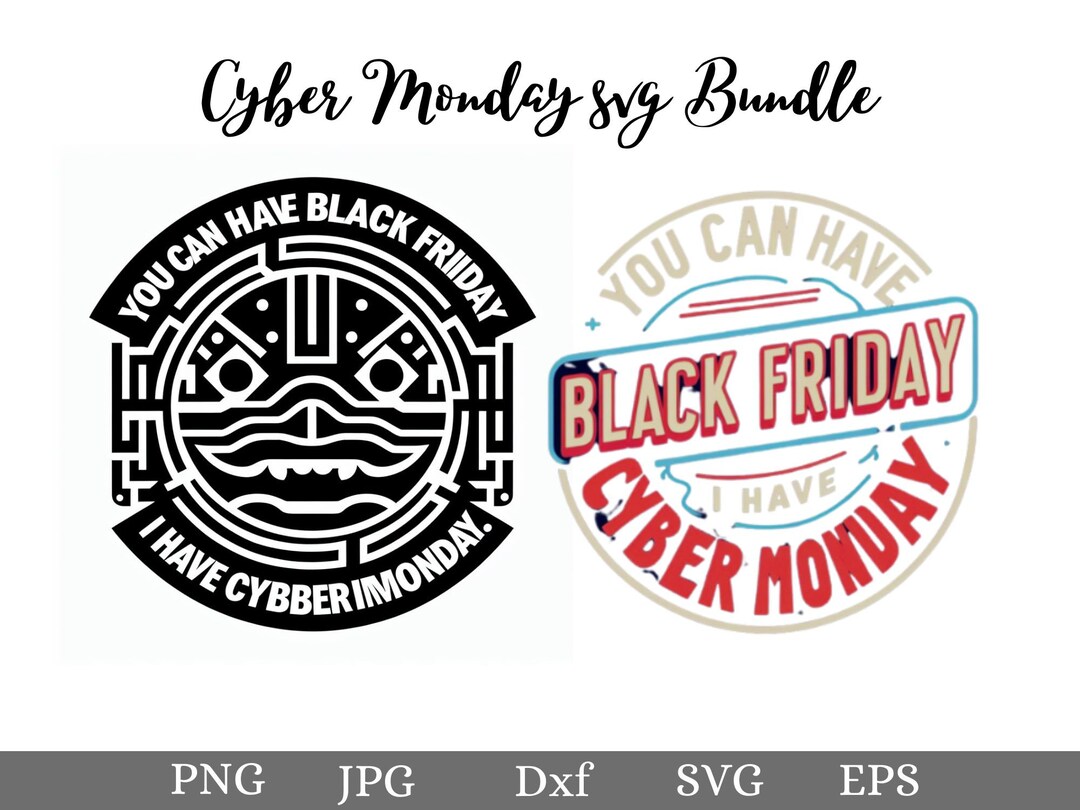 Cyber Monday SVG Funny Black Friday Tshirt cyber Monday Etsy