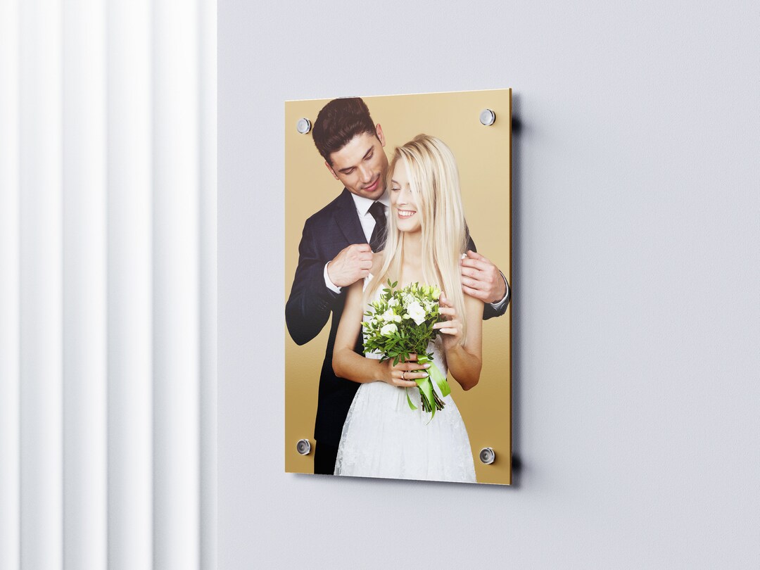 Personalized Acrylic Photo Wall Art, Picture Printed on Glass, Family