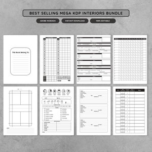 50+ Editable KDP Interior Templates: Evergreen Niches, Low Content Books, Calligraphy, Fishing, Car Maintenance