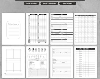 Editable KDP Interior Templates Bundle – 50+ Journal, Logbook Files (Digital Download)