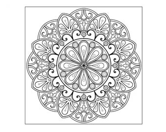 12 Pack Stress Relief Coloring Pages, Penguin Digital Print, Filigree ...