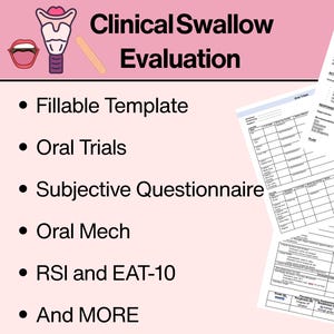 Mall för klinisk utvärdering av sväljning