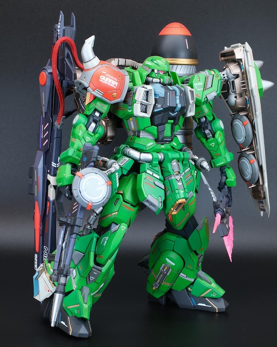 MG 1/100 Gunner Zaku With Aether Resin Conversion - Custom Painted