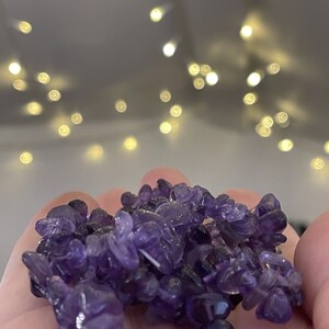 Amethyst Crystal Chip Bracelet