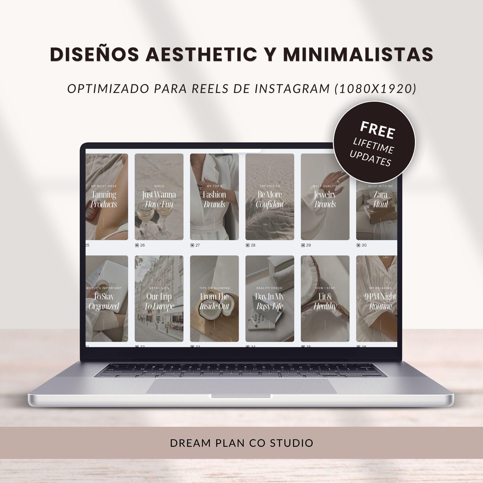 Potadas Rels Bpc 50 portadas para reels / Plantillas editables de Canva / Paquete de ...