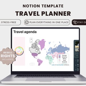 Notion Travel Planner Template – Trip Organizer, 7-Day Guide (EN/ES)