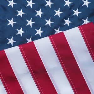 American Flag 2.5X4 3x5 4x6 5x8 6X10 8X12 FT, Durable Polyester US Flag with Embroidered Stars, Sewn Stripes, Brass Grommets, Fade Resistant