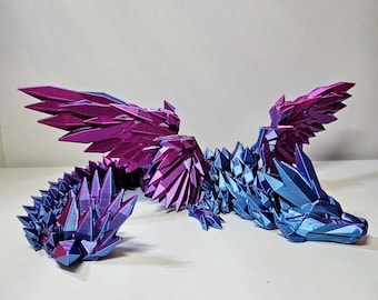 Articulated Dragon Winged 3D Printed