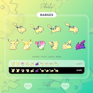 Pikachu Sub Badges