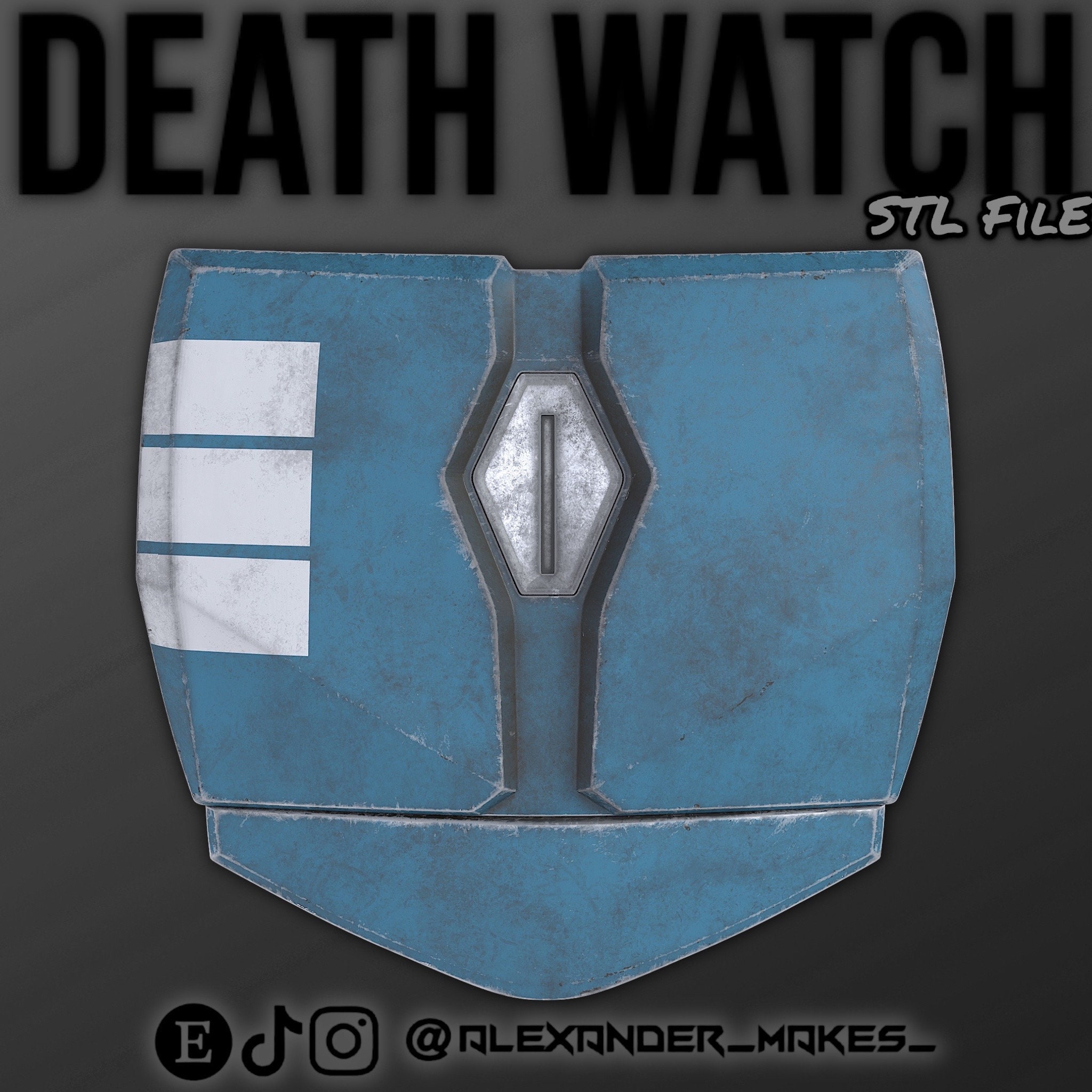 The Mandalorian - Death Watch Chest Armor | Axe Woves Chest Armor | Death Watch STL 3D FILE | Deathwatch Files | Death Watch Chest